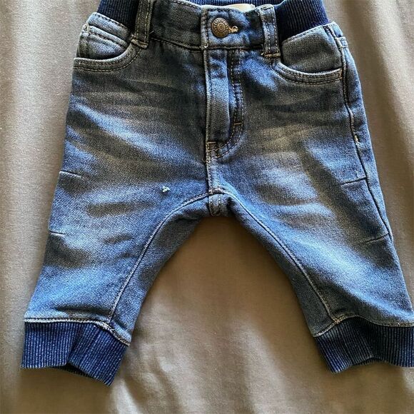 Levi's Baby Denim Jogger Jeans Blue 3-6 Months Unisex - Picture 1 of 6